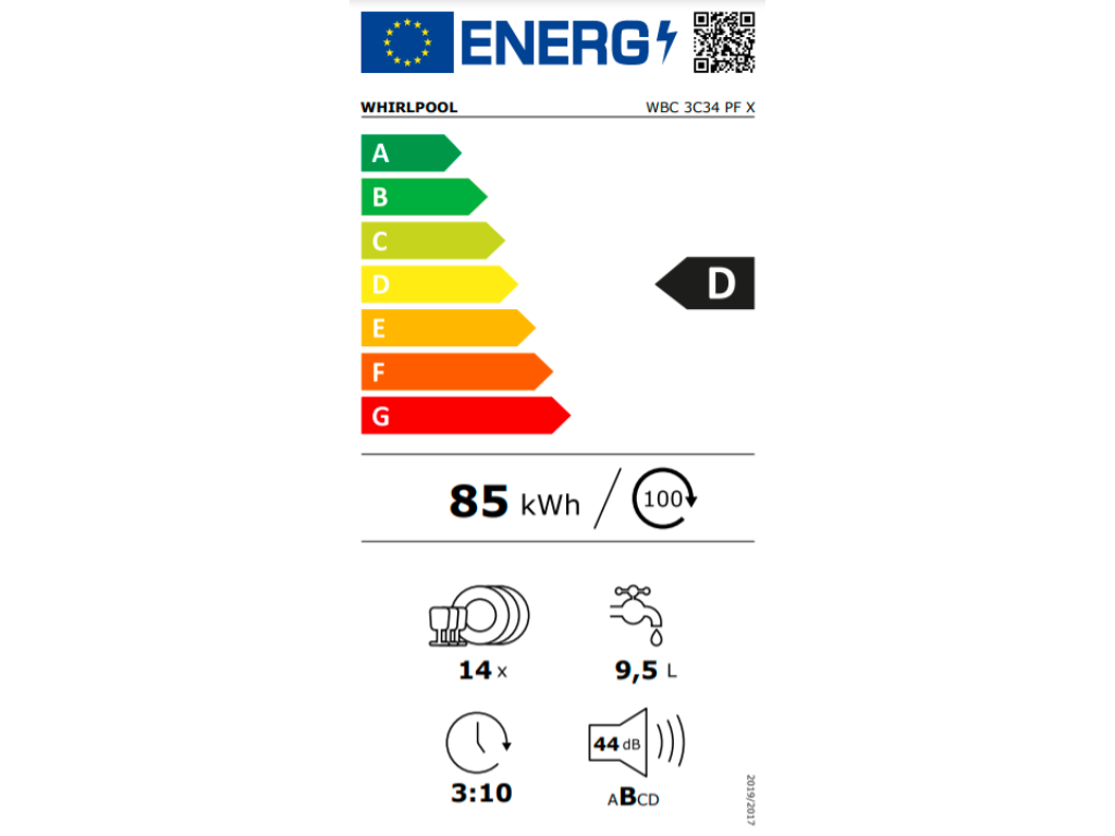 WHIRLPOOL WBC3C34PFX_Infolist